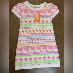 Gymboree Easter sweater dress 4t